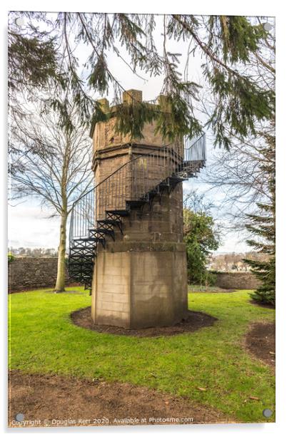 Mercat Cross, Castle Hillm Forfar Acrylic by Douglas Kerr