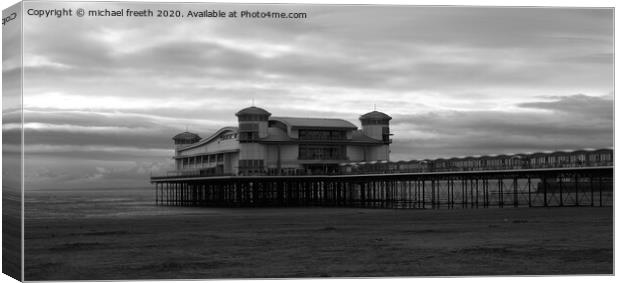 The pier Weston-Super-Mare Canvas Print by michael freeth