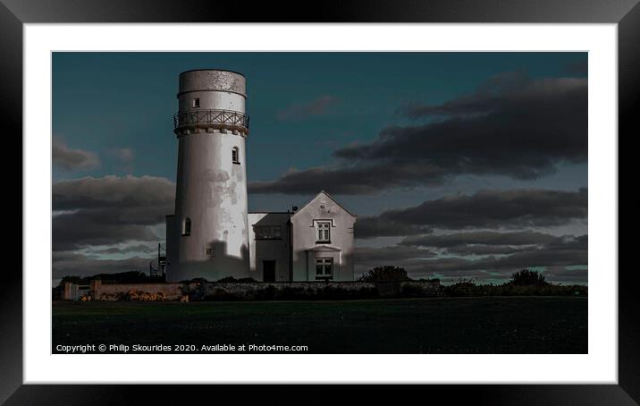 Hunstanton Lighthouse Framed Mounted Print by Philip Skourides