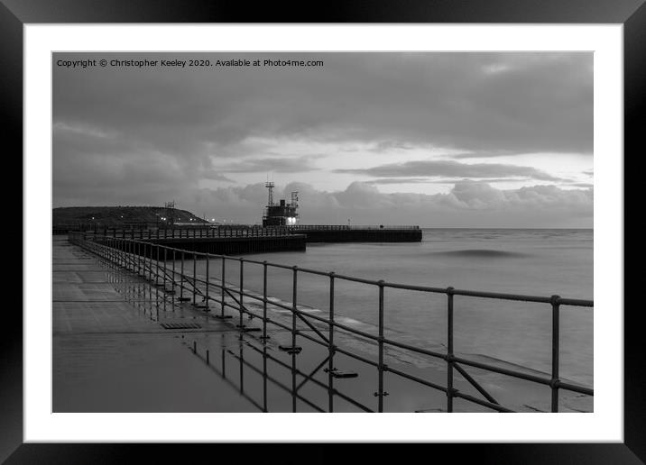 Gorleston pier Framed Mounted Print by Christopher Keeley
