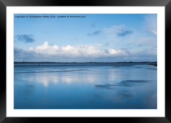 Breydon Water Framed Mounted Print by Christopher Keeley