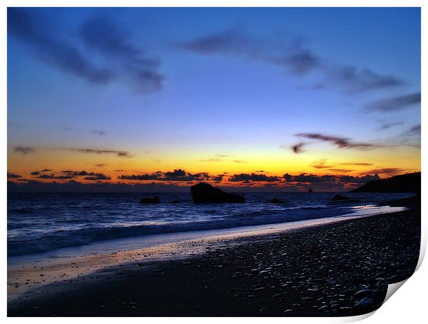 Aphrodite's Sunset Print by Aj’s Images