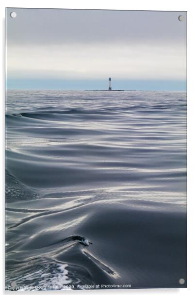 Bell Rock Lighthouse across the waves Acrylic by Douglas Kerr