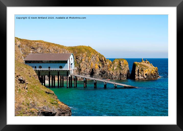 padstow lifeboat station cornwall Framed Mounted Print by Kevin Britland