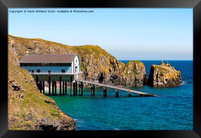 padstow lifeboat station cornwall Framed Print by Kevin Britland