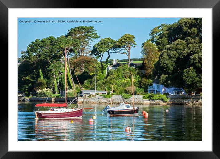 restronguet creek cornwall Framed Mounted Print by Kevin Britland