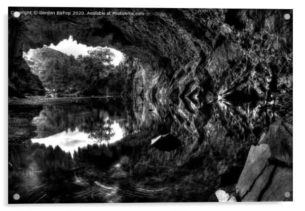 Lakedistrict caves Acrylic by Gordon Bishop