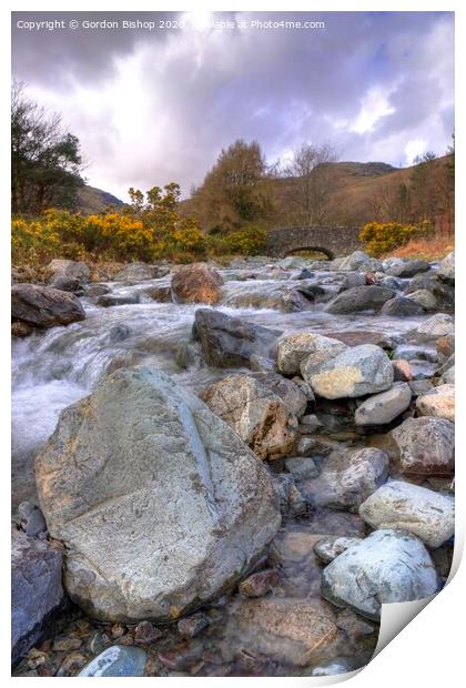 Wast Water stream Print by Gordon Bishop