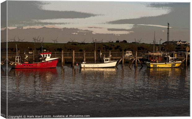 Rye Harbour Fishing Boats Canvas Print by Mark Ward