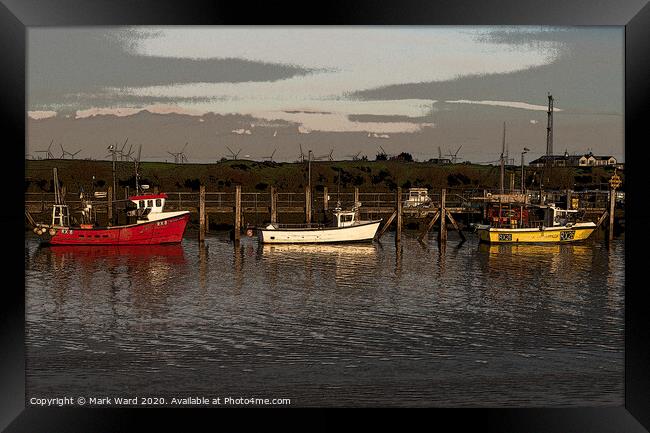 Rye Harbour Fishing Boats Framed Print by Mark Ward