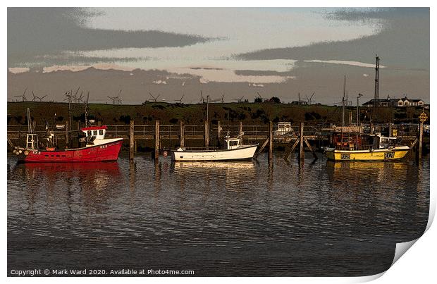 Rye Harbour Fishing Boats Print by Mark Ward