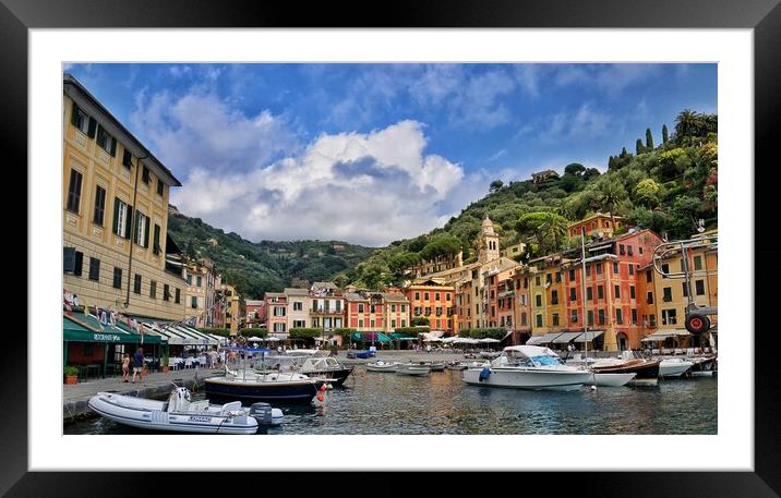 Portofino, Italy Framed Mounted Print by Scott Anderson