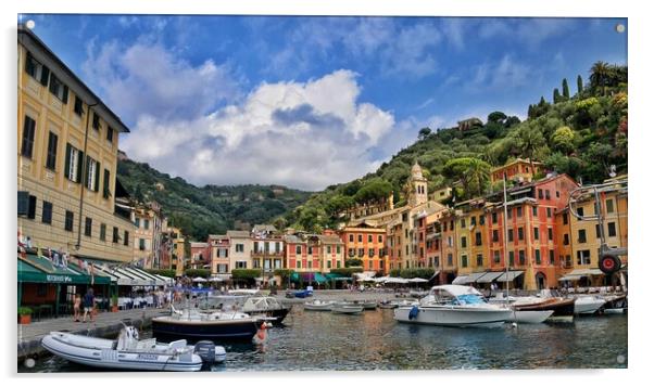 Portofino, Italy Acrylic by Scott Anderson