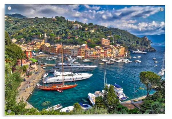 Portofino, Italy Acrylic by Scott Anderson