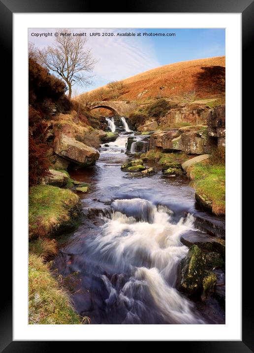 Three Shires Head in the Peak District Framed Mounted Print by Peter Lovatt  LRPS