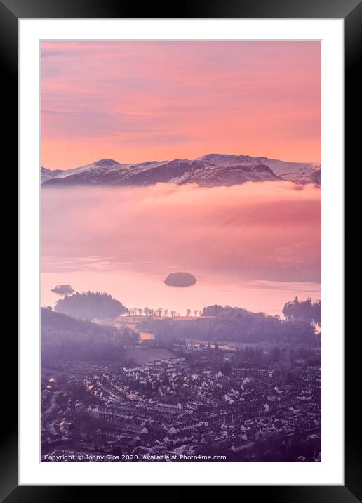 Clouds over Derwentwater Framed Mounted Print by Jonny Gios
