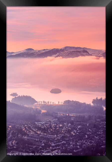 Clouds over Derwentwater Framed Print by Jonny Gios