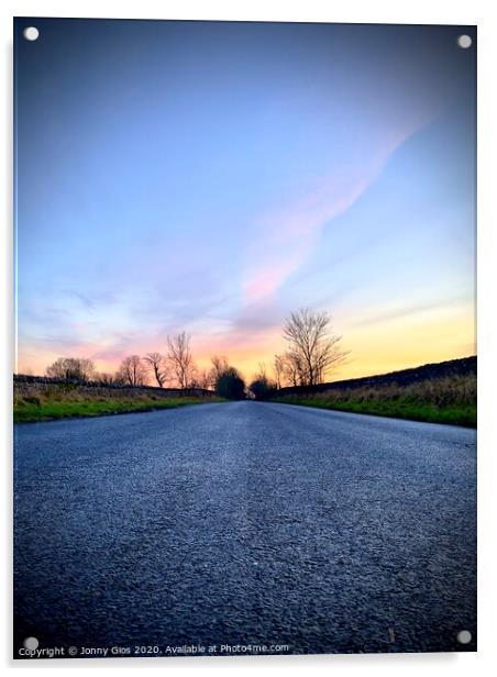 Briggsteer Road, Kendal  Acrylic by Jonny Gios