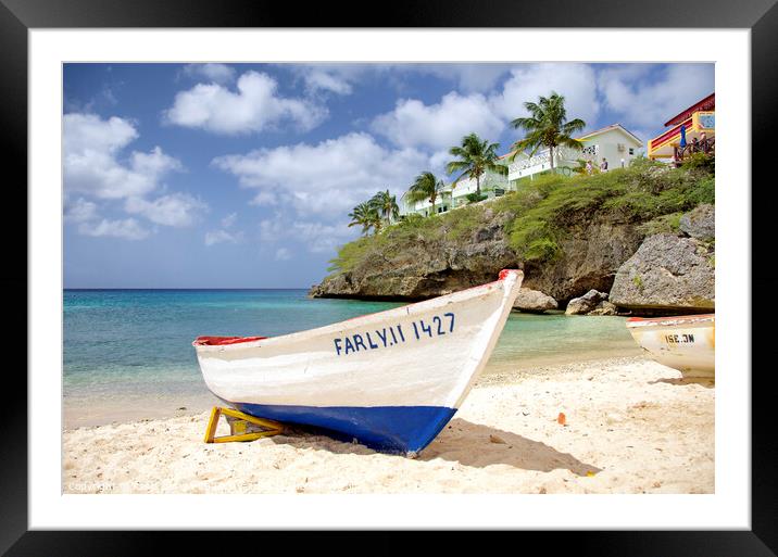 Curacao Holiday Feeling Framed Mounted Print by Kasia Design