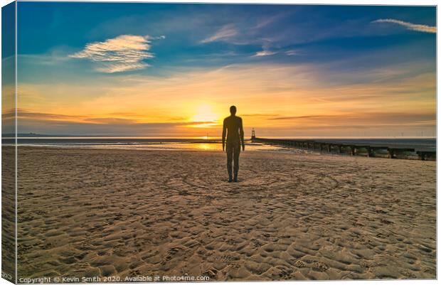 Perfect Solitude, by Anthony Gormley Canvas Print by Kevin Smith