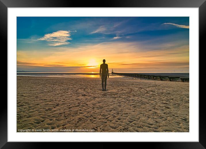 Perfect Solitude, by Anthony Gormley Framed Mounted Print by Kevin Smith
