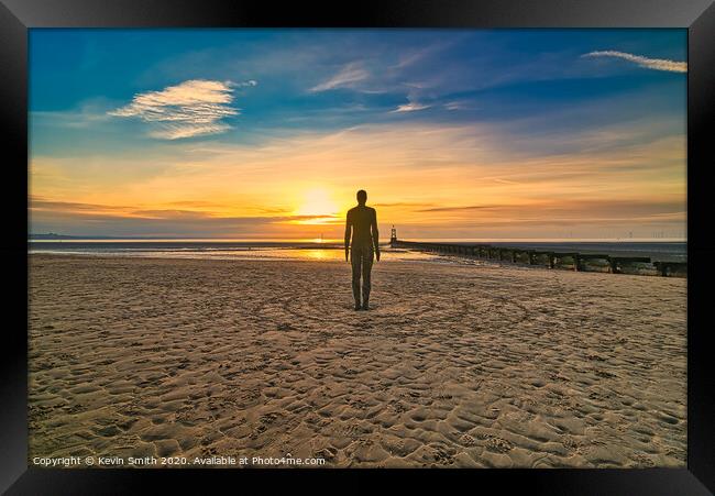 Perfect Solitude, by Anthony Gormley Framed Print by Kevin Smith