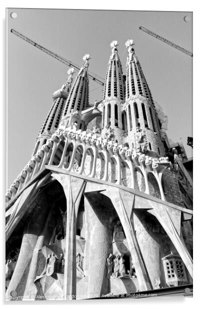 La Sagrada Familia - Barcelona Acrylic by Alessandro Ricardo Uva