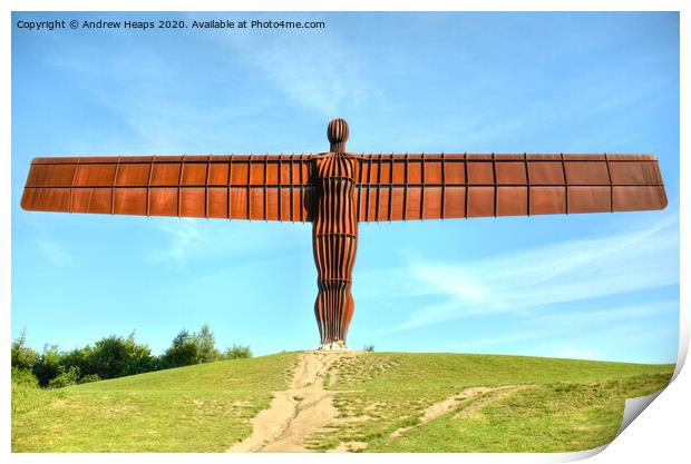 Angel of the North statue. Print by Andrew Heaps