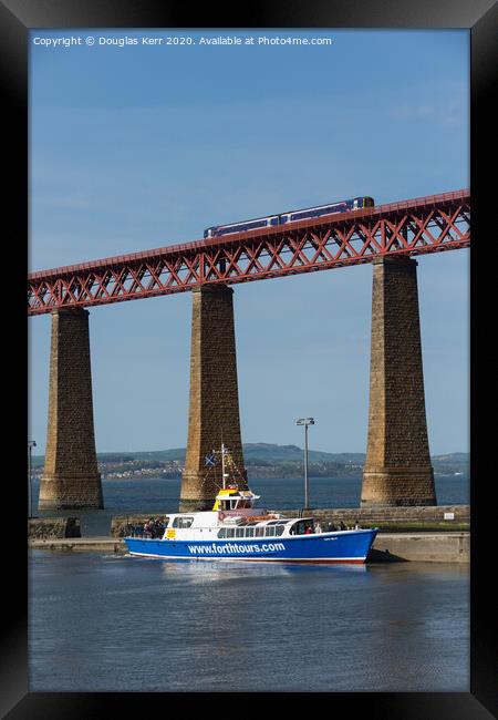 Forth Belle docks with tour passengers at South Qu Framed Print by Douglas Kerr