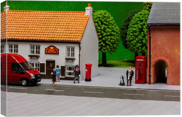 The Village Post Office Canvas Print by Steve Purnell