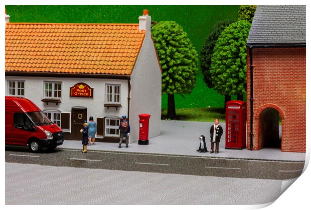 The Village Post Office Print by Steve Purnell