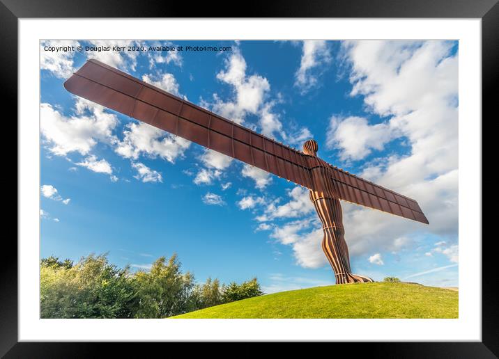 Angel of the North, front view, Gateshead Framed Mounted Print by Douglas Kerr