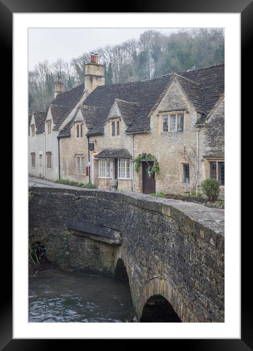 Castle Combe  Framed Mounted Print by Graham Custance