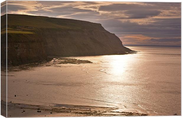 The Coast at Sunset Canvas Print by Trevor Kersley RIP