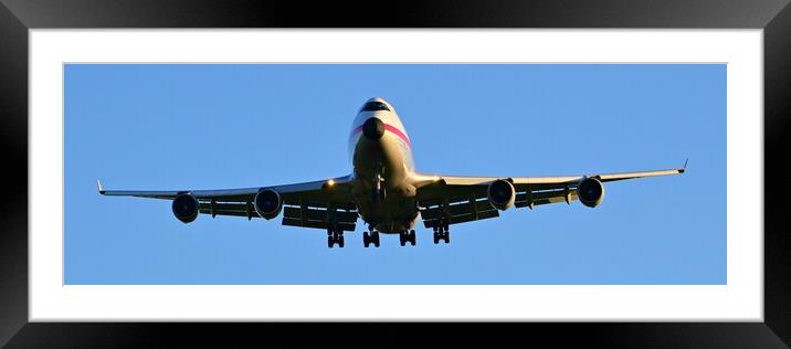 Boeing 747, the Queen Framed Mounted Print by Allan Durward Photography