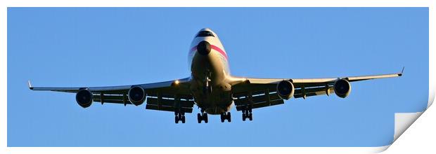 Boeing 747, the Queen Print by Allan Durward Photography