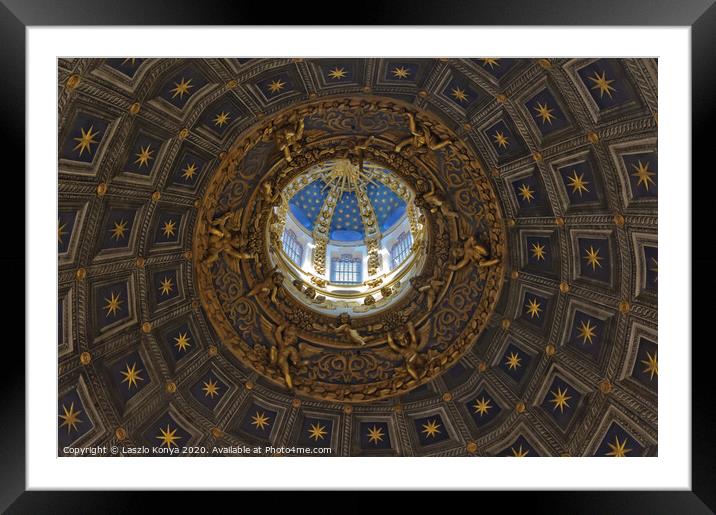 Dome of the Duomo - Siena Framed Mounted Print by Laszlo Konya