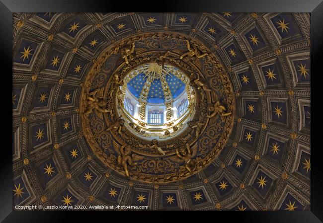 Dome of the Duomo - Siena Framed Print by Laszlo Konya
