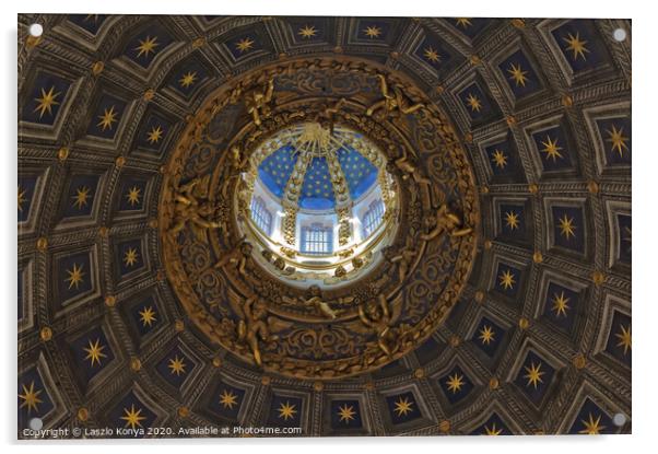 Dome of the Duomo - Siena Acrylic by Laszlo Konya