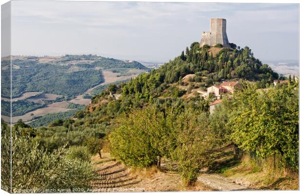 Hamlet - Rocca d'Orcia Canvas Print by Laszlo Konya