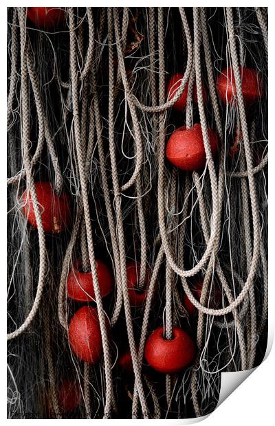 Ropes And Floats Print by Alexandra Lavizzari
