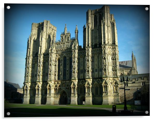 Majestic Wells Cathedral Acrylic by Heather Goodwin