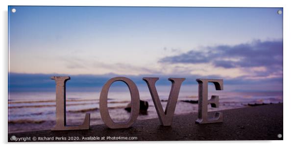 Love on Blackpool beaches Acrylic by Richard Perks