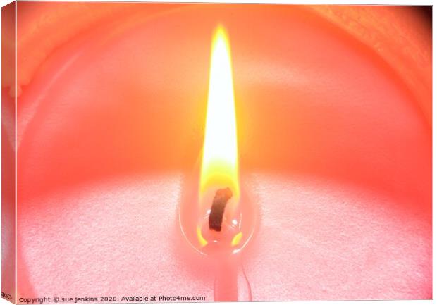 Candlelight Canvas Print by sue jenkins