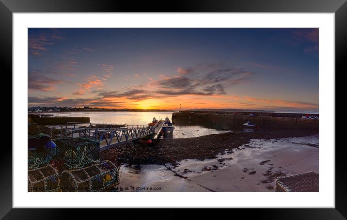 Portmahomack Sunset Framed Mounted Print by Alan Simpson