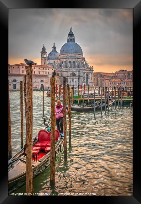An Afternoon on the Grand Canal Framed Print by Viv Thompson