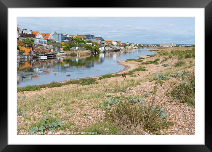 Widewater Lagoon in Shoreham Framed Mounted Print by Geoff Smith