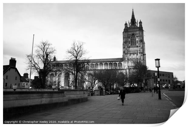 St Peter Mancroft Church, Norwich Print by Christopher Keeley