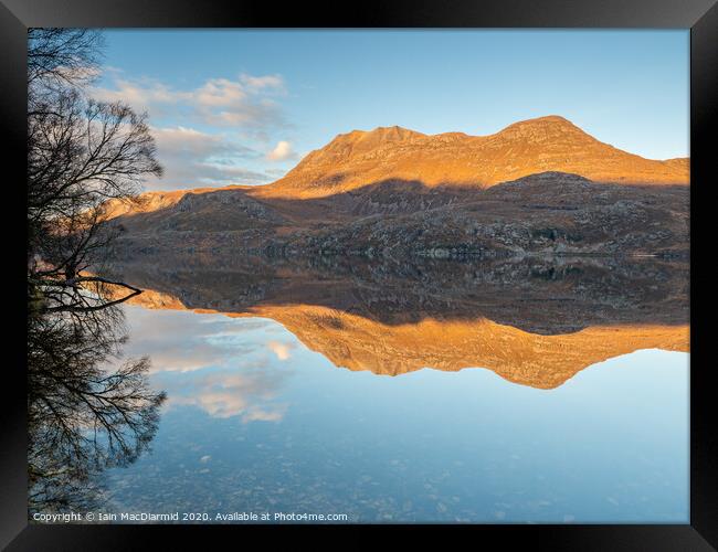 Loch Maree Mirror Framed Print by Iain MacDiarmid