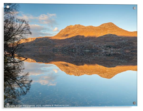 Loch Maree Mirror Acrylic by Iain MacDiarmid